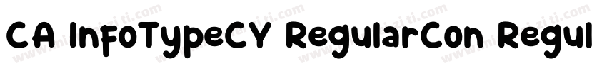 CA InfoTypeCY RegularCon Regular字体转换
